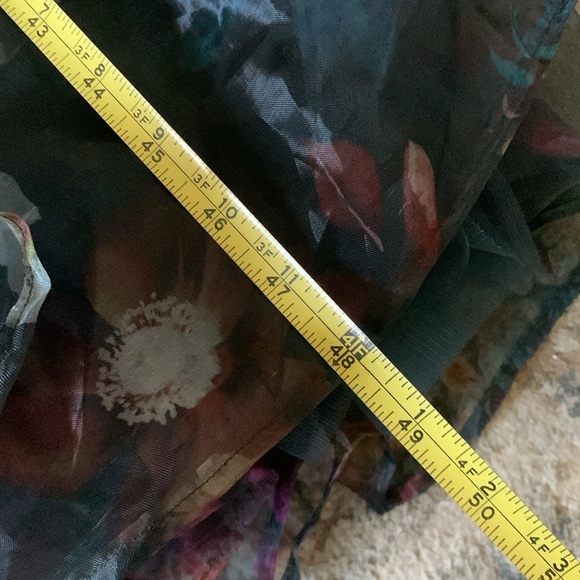 Francesca’s Collections Ivanna Alahna Tiered Floral‎ Maxi Dress XS party chiffon - Picture 9 of 16